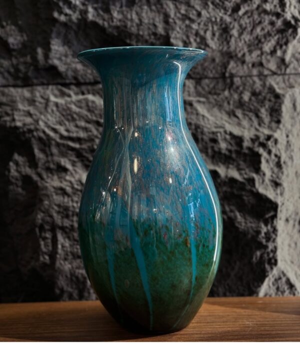 Glass and stone vase - Image 2